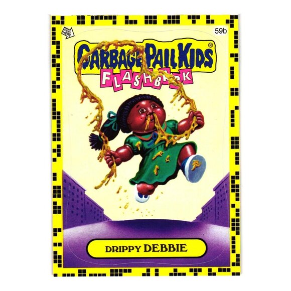 Garbage Pail Kids Flashback Drippy Debbie Trading Card 59b Sticker GPK Collectab - Picture 1 of 2